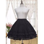 L118 Custom Made to order Chiffon Lolita A-Line Ruffle Flared Skater Skirt Regular Size XS S M L XL & Plus size 1x-10x (SZ16-52)