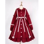 L174 Custom Made to order Spandex cotton poplin Lolita Princess Ruffle Big Swing Poplin Coat Regular Size XS S M L XL & Plus size 1x-10x (SZ16-52)