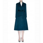 L241 Custom Made to order Wool Blend Belted Fitted Overcoat Long Coat Regular Size XS S M L XL & Plus size 1x-10x (SZ16-52)