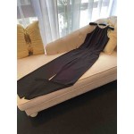 L761 Custom Made To Order Polyester Womans Halter Beaded Wide-Leg Jumpsuit New Regular Size XS S M L XL & Plus size 1x-10x (SZ16-52)