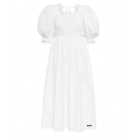 L888 Custom Made to order Spandex cotton Poplin Lace Up Backless High Waist Dress Regular Size XS S M L XL & Plus size 1x-10x (SZ16-52)