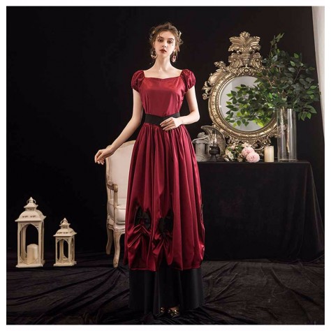 L90 Satin Wedding Cinched waist A-Line Evening Dress Regular Size XS S M L XL & Plus size 1x-10x (SZ16-52)