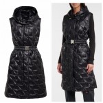 L942 Custom Made to order Down Hooded Belted thickened Quilted Vest Coat Regular Size XS S M L XL & Plus size 1x-10x (SZ16-52)
