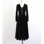  TY118 Custom Made to order velvet party gown long dress   Regular Size XS S M L XL & Plus size  (SZ16-52)1X 2X 3X 4X 5X 6X 7X 8X 9X 10X